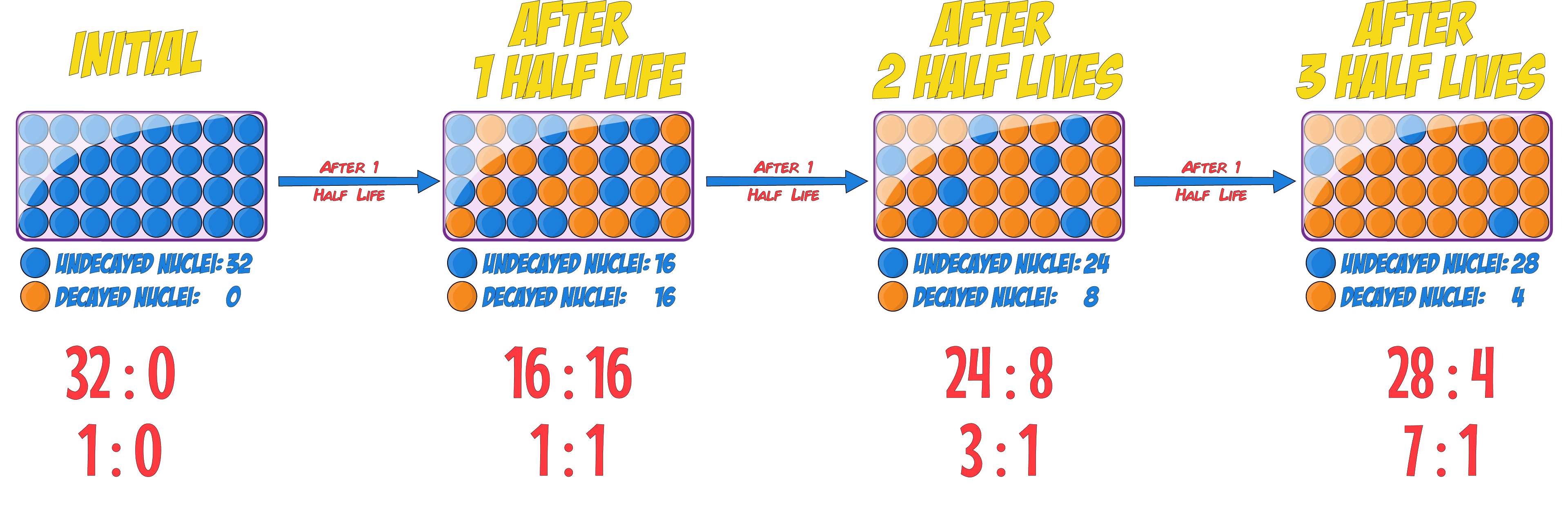Half Life Ratios