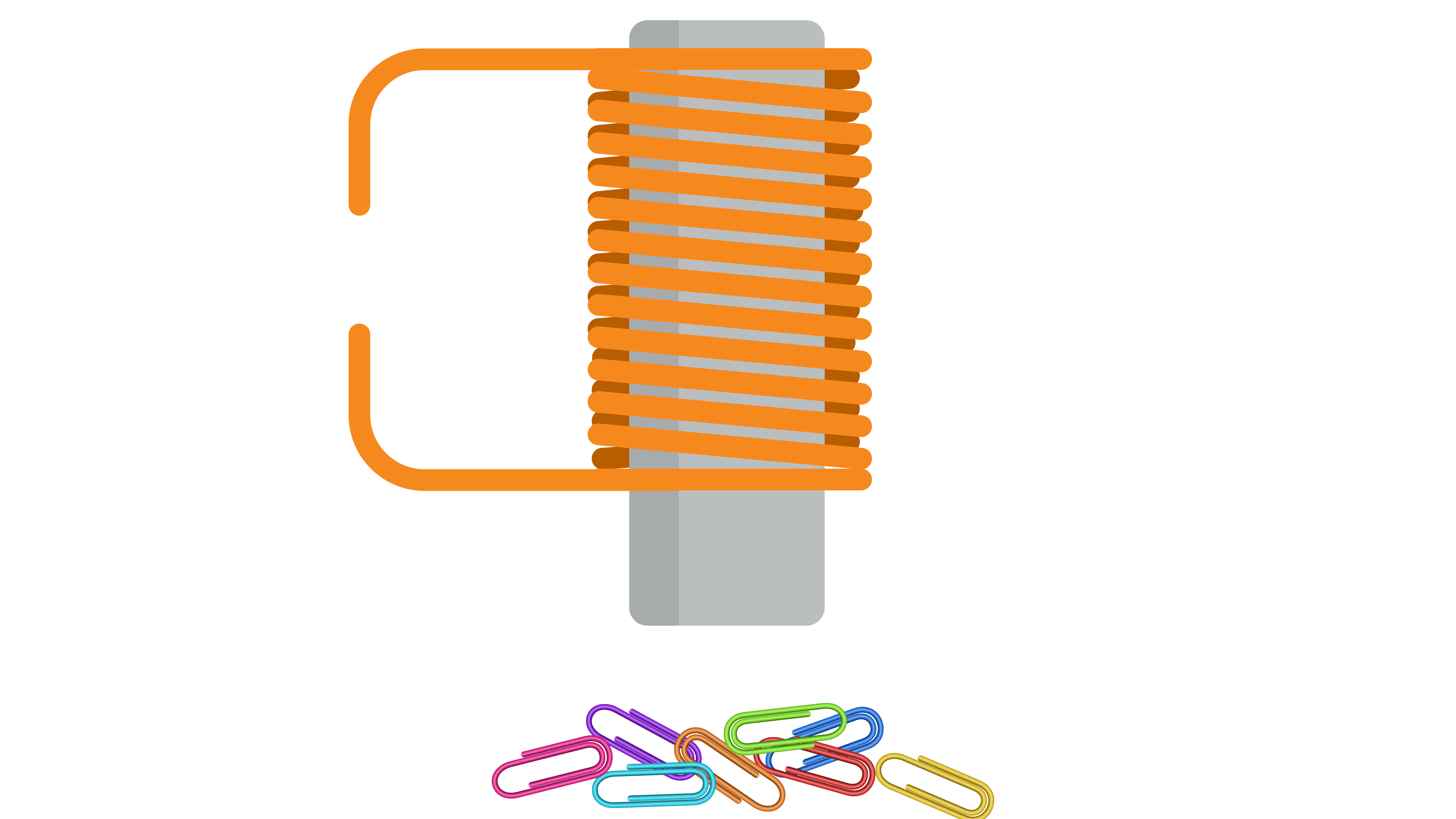 Paperclips on floor